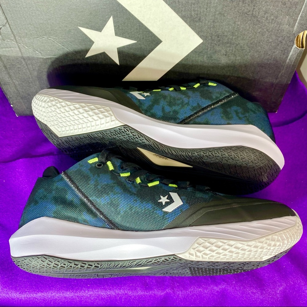 Converse All Star BB Jet Mid Men Basketball Shoes Black Volt 171698C Sz 12 New - Picture 9 of 12